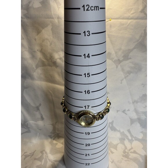 New Gold Watch With Pink Jewels - Picture 3 of 4